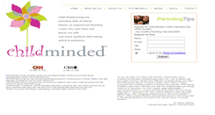 Desktop Screenshot of childminded.com